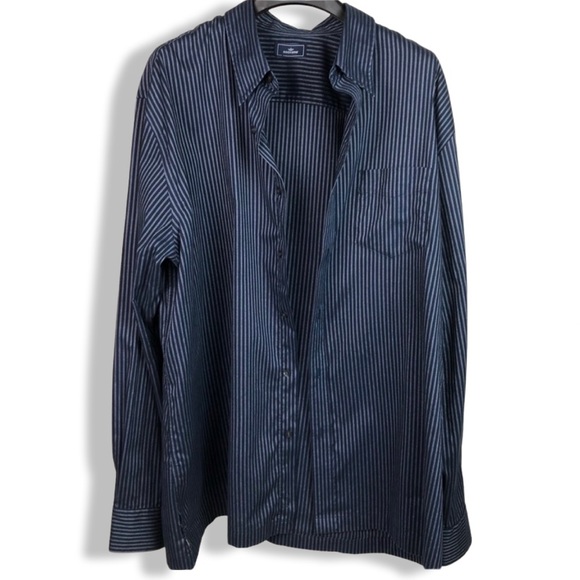 Dockers button up shirt navy, 100% cotton 2XL TALL - Picture 3 of 10